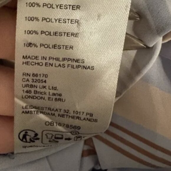 ANTHROPOLOGIE MAEVE Striped Satin Balloon Leg Pants Size 12 - Picture 5 of 13